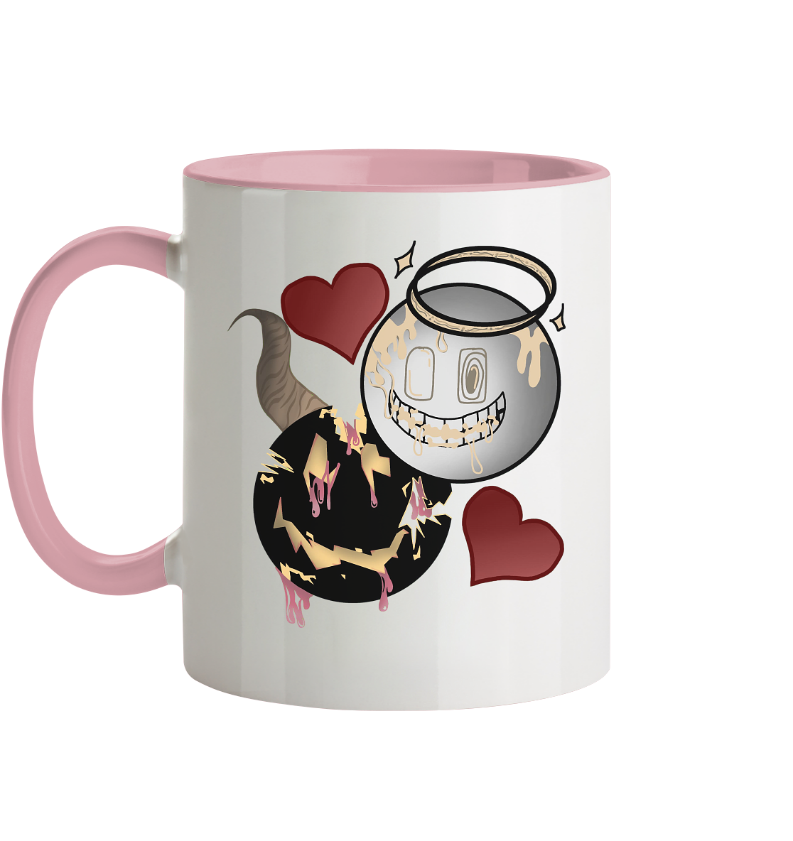 Bag Engel & Teufel Design  - Tasse zweifarbig